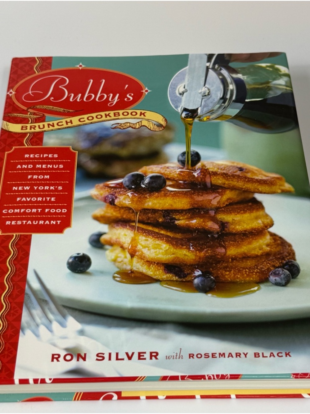 Bubby's Brunch Cookbook by Ron Silver - Red Cover